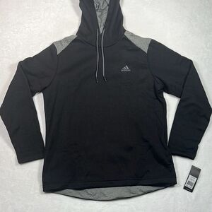 ADIDAS GOLF Tech Fleece Drawstring casual black Hoodie pullover NWT Men‎ large